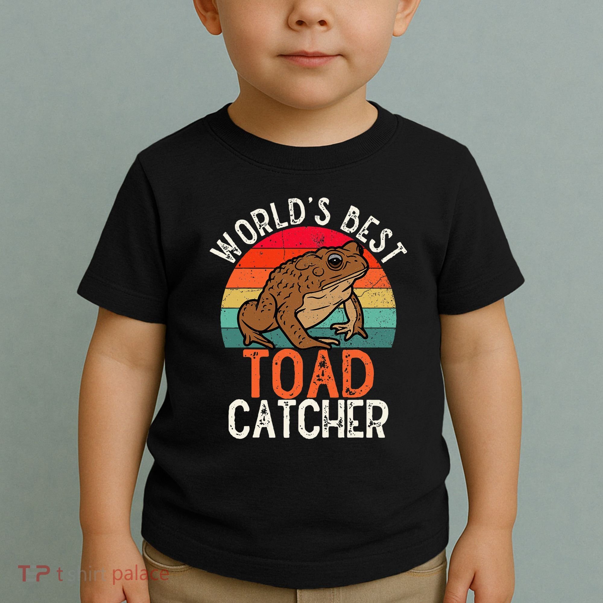 Worlds Best Toad Catcher Funny Amphibian Toad Toddler T-Shirt