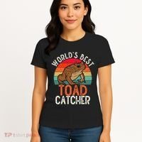 Worlds Best Toad Catcher Funny Amphibian Toad Women's T-Shirt thumb 4
