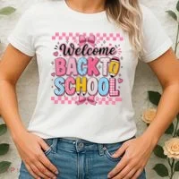 Welcome Back To School Retro Gift Women's T-Shirt thumb 2