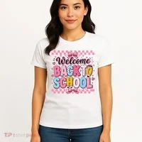 Welcome Back To School Retro Gift Women's T-Shirt thumb 4