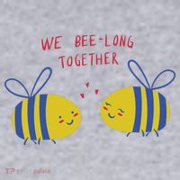 We Belong Together Cute Bee Women's Sweatshirt thumb 2