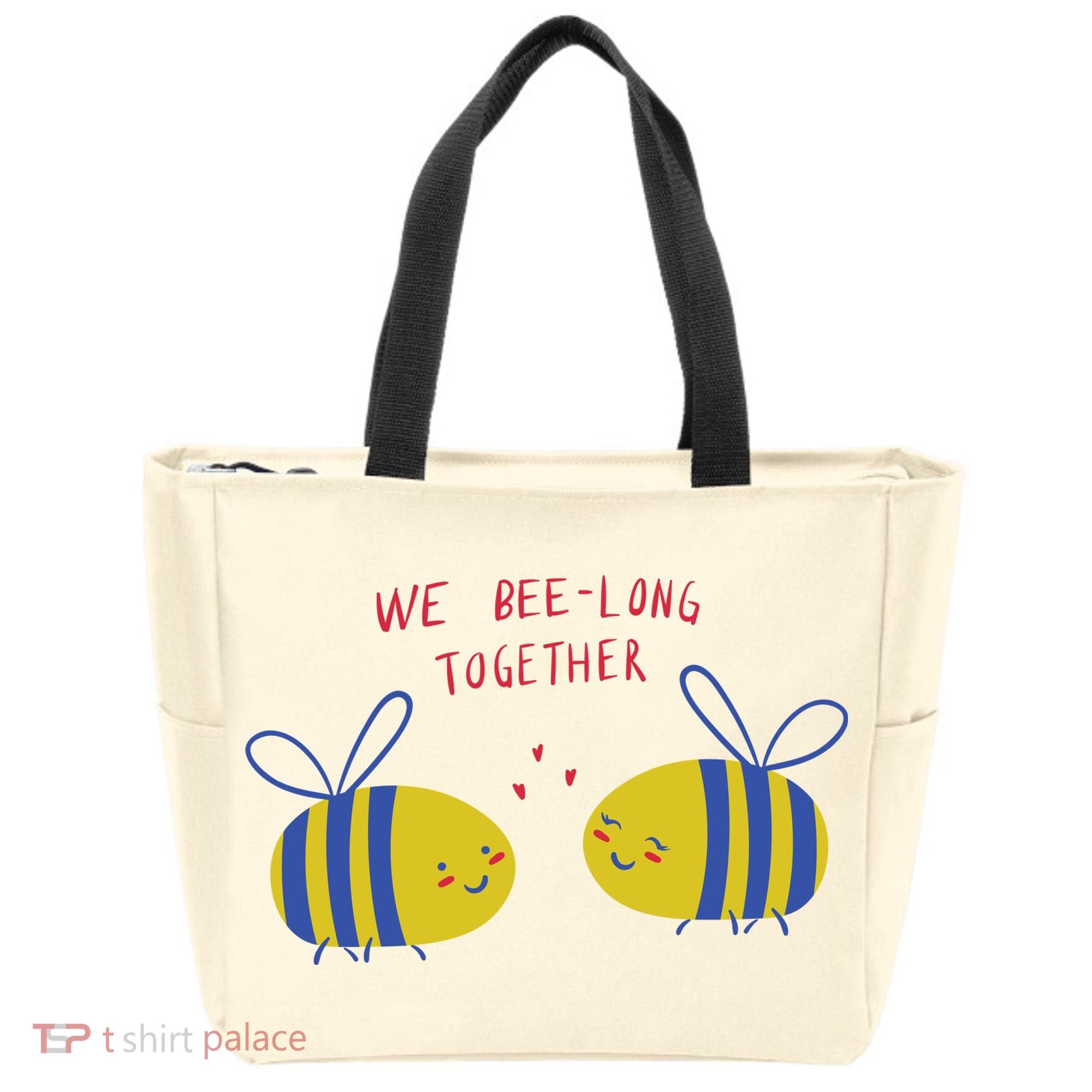 We Belong Together Cute Bee Tote Bag