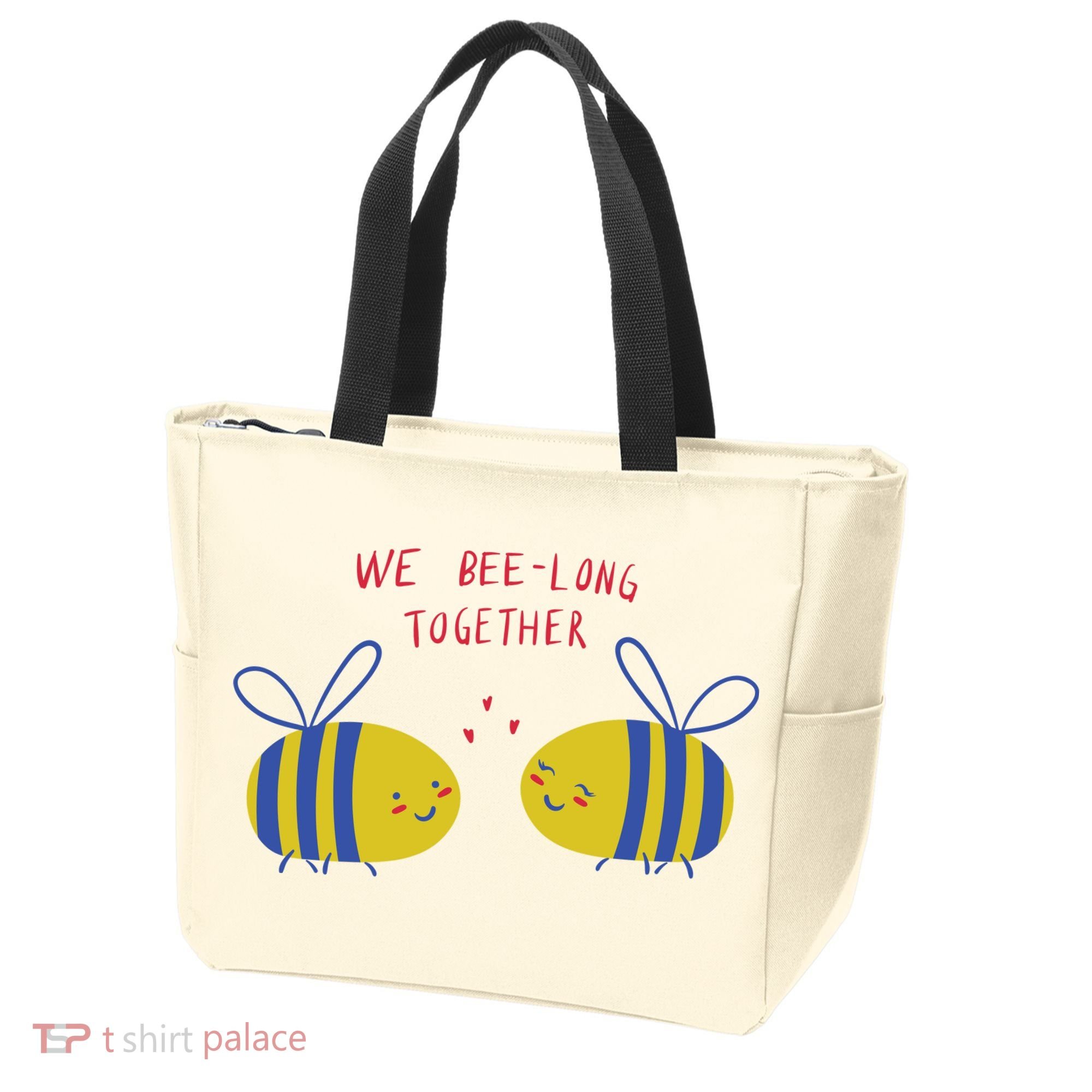 We Belong Together Cute Bee Tote Bag