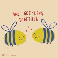 We Belong Together Cute Bee Tote Bag thumb 4
