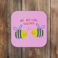 We Belong Together Cute Bee Coaster thumb 0