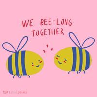 We Belong Together Cute Bee Coaster thumb 2