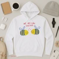 We Belong Together Cute Bee Hoodie thumb 3