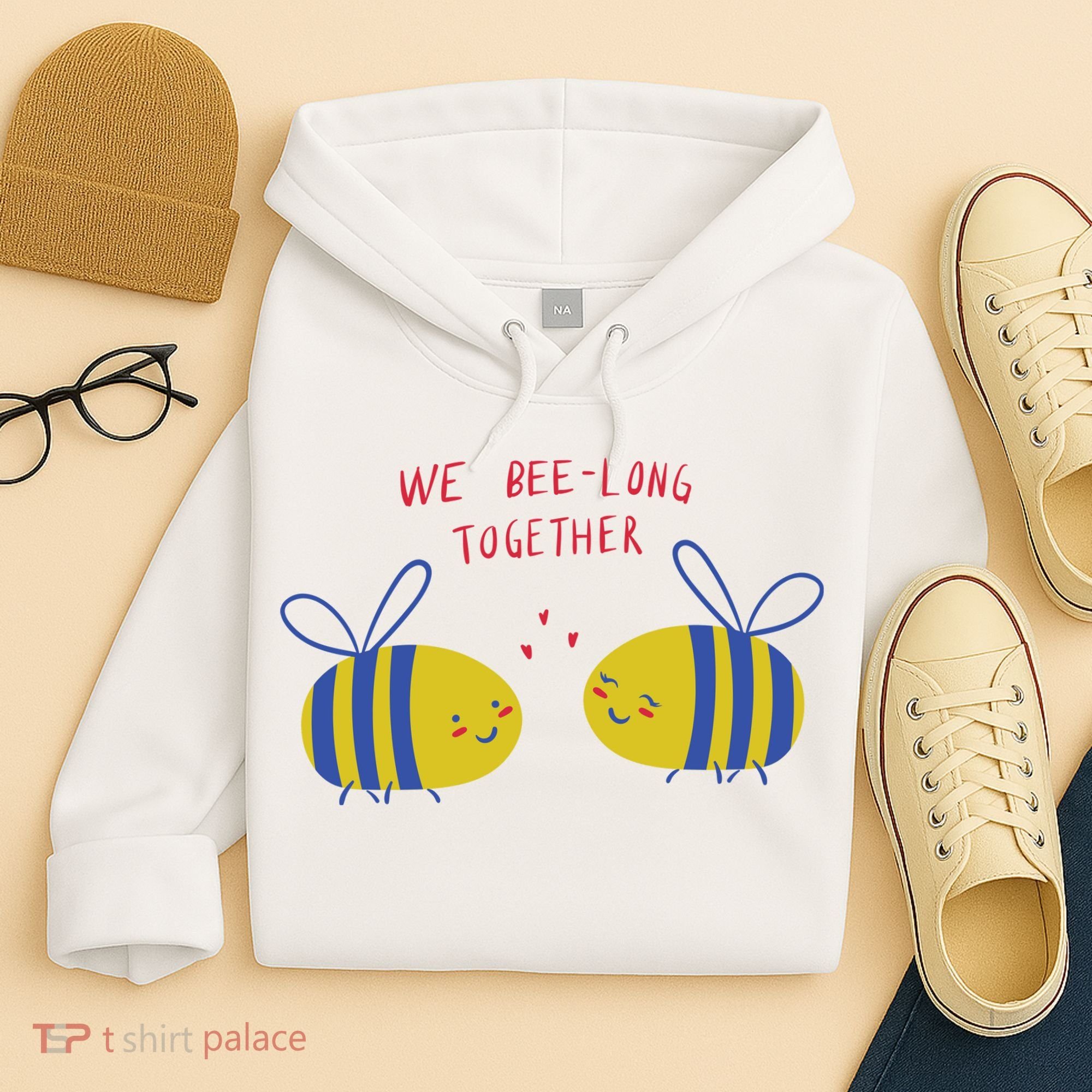 We Belong Together Cute Bee Hoodie