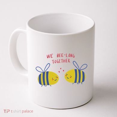 We Belong Together Cute Bee Coffee Mug