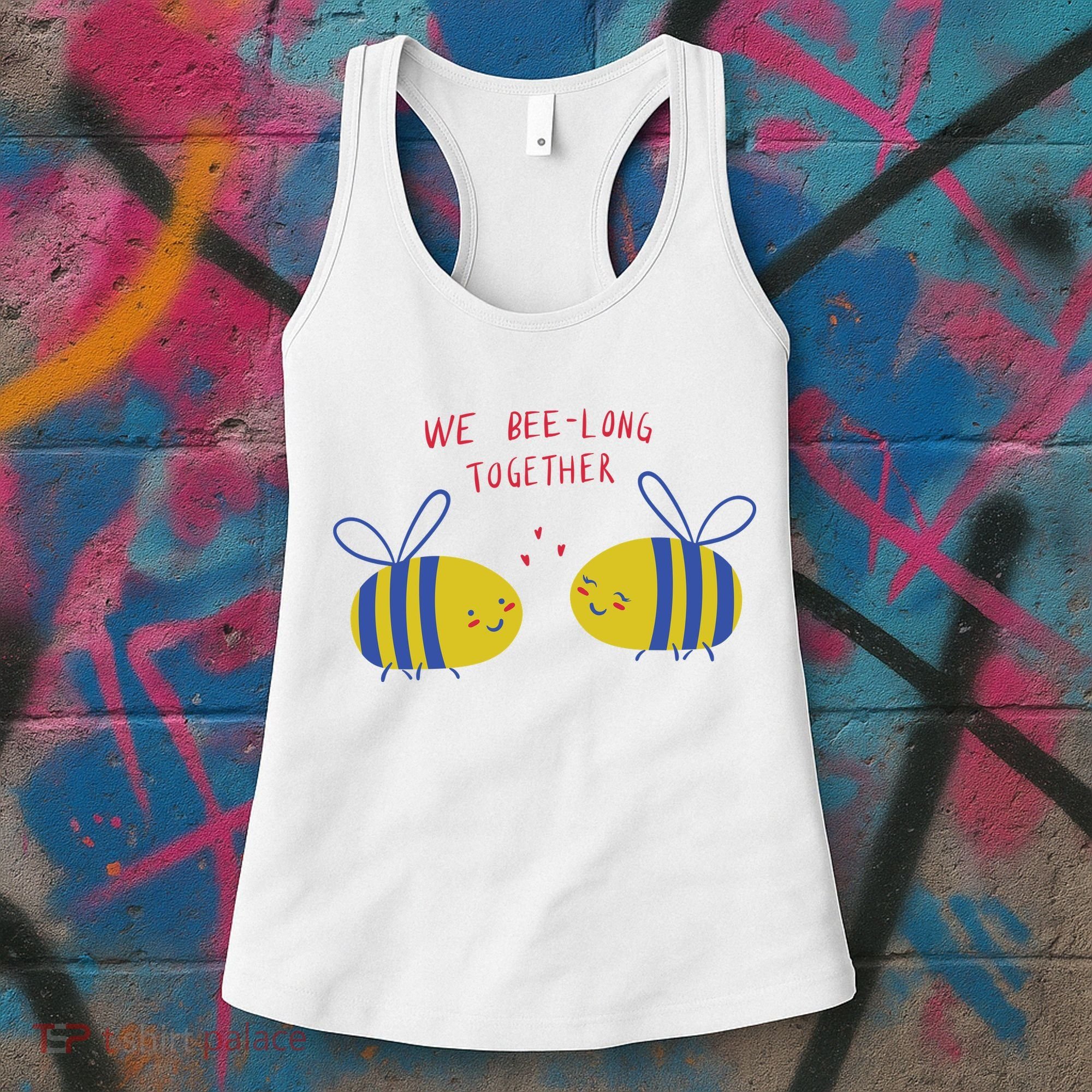 We Belong Together Cute Bee Women's Tank Top