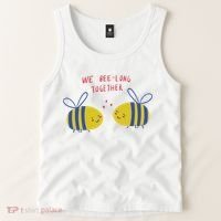 We Belong Together Cute Bee Tank Top thumb 2