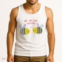We Belong Together Cute Bee Tank Top thumb 3
