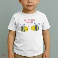 We Belong Together Cute Bee Toddler T-Shirt thumb 2