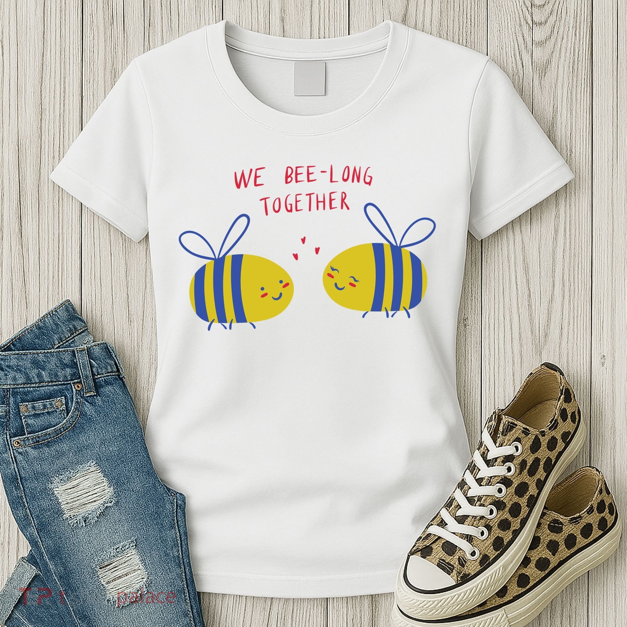We Belong Together Cute Bee Women's T-Shirt