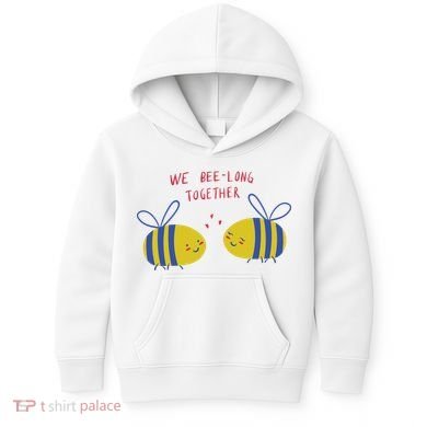 We Belong Together Cute Bee Kids Hoodie