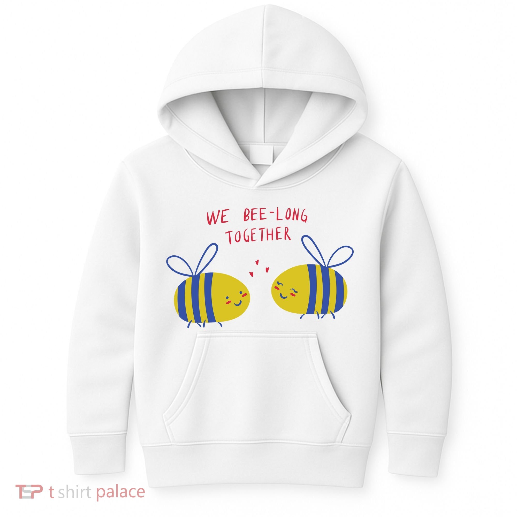 We Belong Together Cute Bee Kids Hoodie