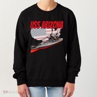 Ww2 Battleship Uss Arizona Bb 39 World War 2 Ship Model Women's Sweatshirt thumb 0