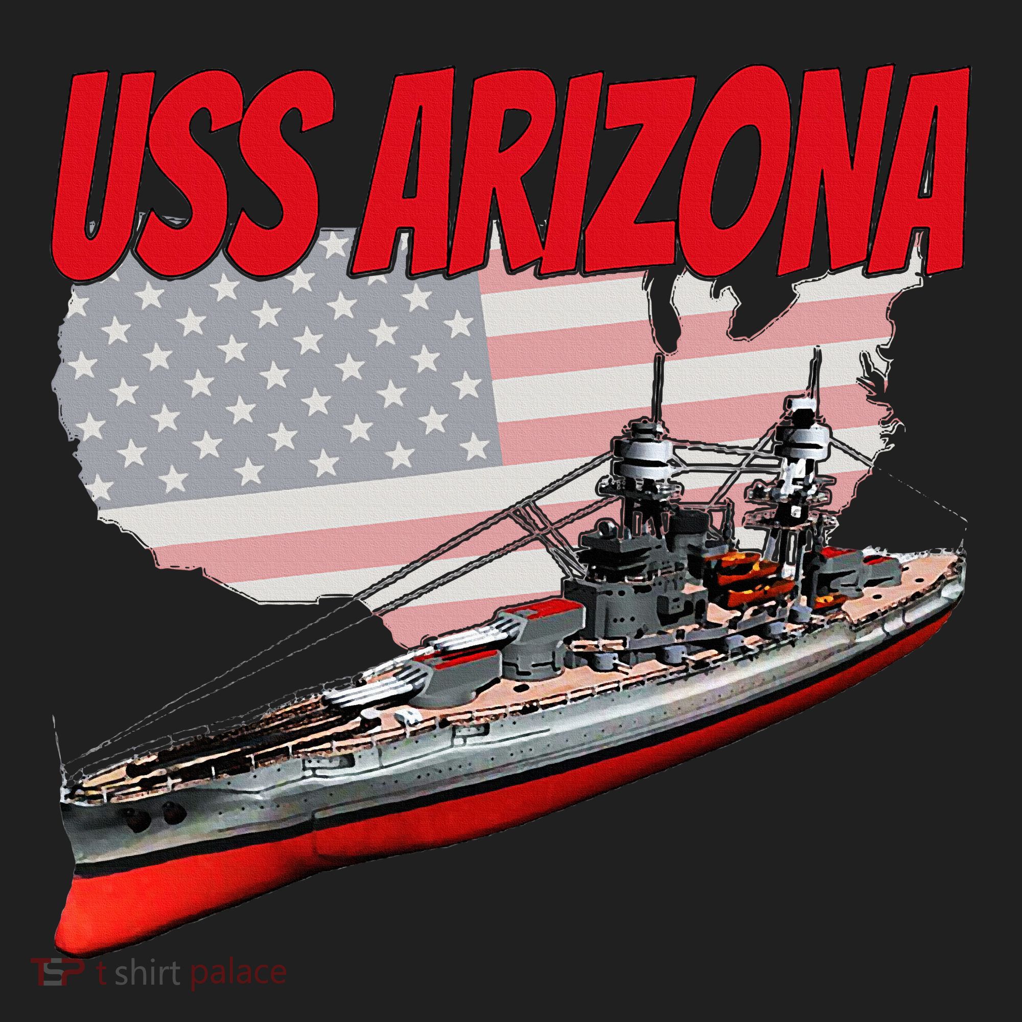 Ww2 Battleship Uss Arizona Bb 39 World War 2 Ship Model Women's Sweatshirt