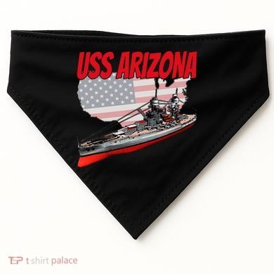 Ww2 Battleship Uss Arizona Bb 39 World War 2 Ship Model USA-Made Doggie Bandana