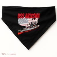 Ww2 Battleship Uss Arizona Bb 39 World War 2 Ship Model USA-Made Doggie Bandana thumb 0