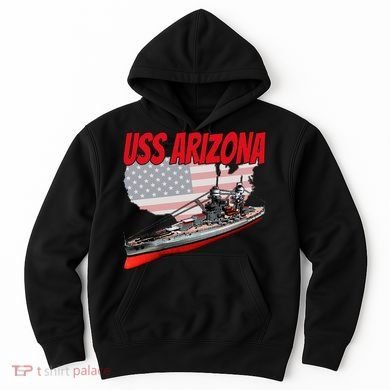 Ww2 Battleship Uss Arizona Bb 39 World War 2 Ship Model Hoodie