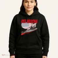 Ww2 Battleship Uss Arizona Bb 39 World War 2 Ship Model Hoodie thumb 5