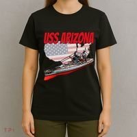 Ww2 Battleship Uss Arizona Bb 39 World War 2 Ship Model T-Shirt thumb 4