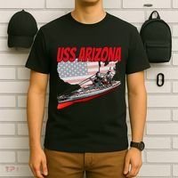 Ww2 Battleship Uss Arizona Bb 39 World War 2 Ship Model T-Shirt thumb 6