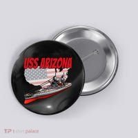 Ww2 Battleship Uss Arizona Bb 39 World War 2 Ship Model Button thumb 0