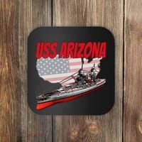 Ww2 Battleship Uss Arizona Bb 39 World War 2 Ship Model Coaster thumb 0