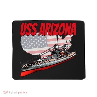Ww2 Battleship Uss Arizona Bb 39 World War 2 Ship Model Mousepad