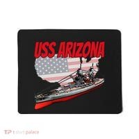 Ww2 Battleship Uss Arizona Bb 39 World War 2 Ship Model Mousepad thumb 0