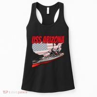 Ww2 Battleship Uss Arizona Bb 39 World War 2 Ship Model Women's Tank Top thumb 0