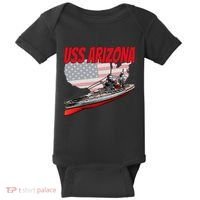 Ww2 Battleship Uss Arizona Bb 39 World War 2 Ship Model Baby Bodysuit thumb 0