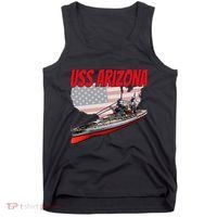 Ww2 Battleship Uss Arizona Bb 39 World War 2 Ship Model Tank Top thumb 0