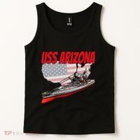 Ww2 Battleship Uss Arizona Bb 39 World War 2 Ship Model Tank Top thumb 2