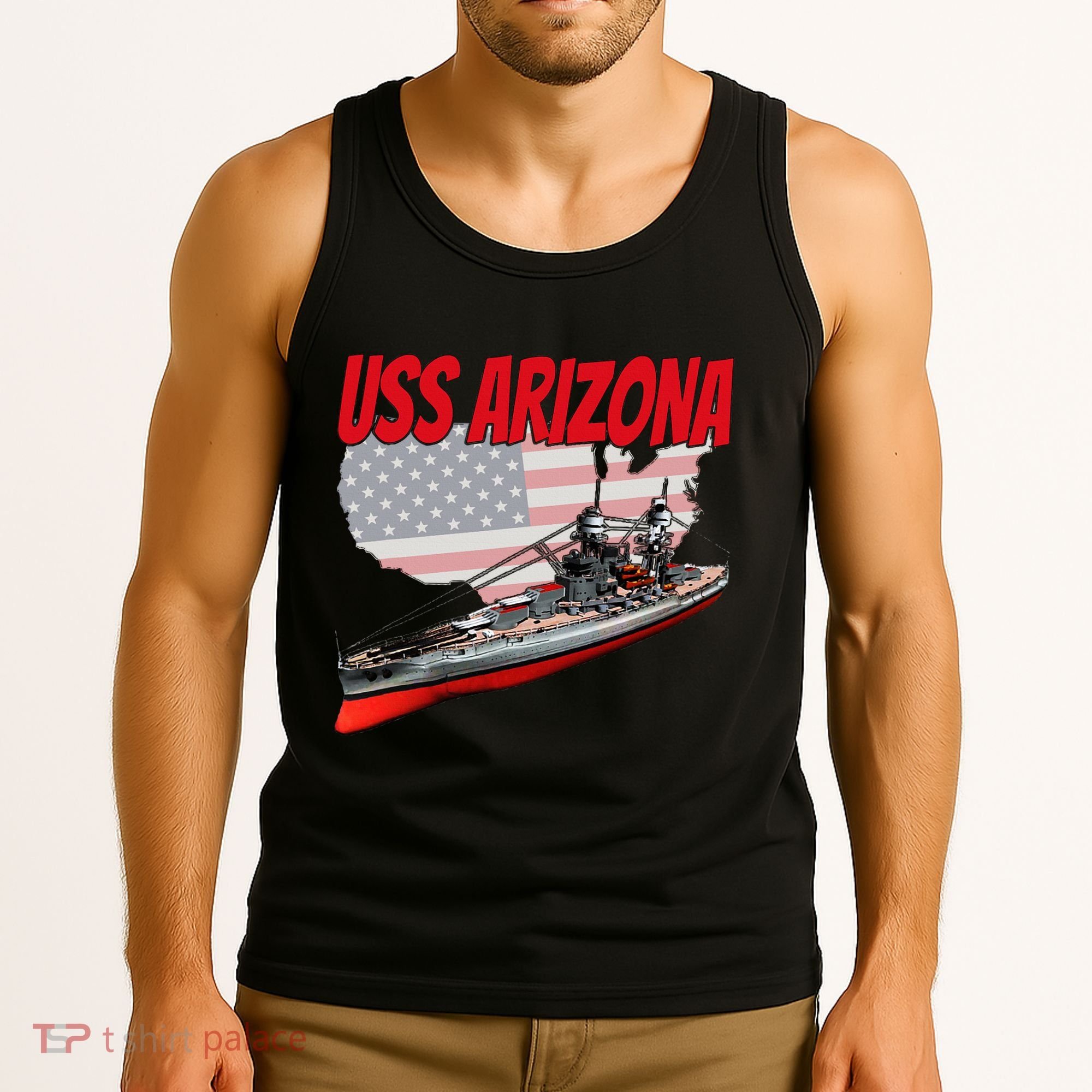 Ww2 Battleship Uss Arizona Bb 39 World War 2 Ship Model Tank Top