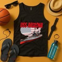 Ww2 Battleship Uss Arizona Bb 39 World War 2 Ship Model Tank Top thumb 4