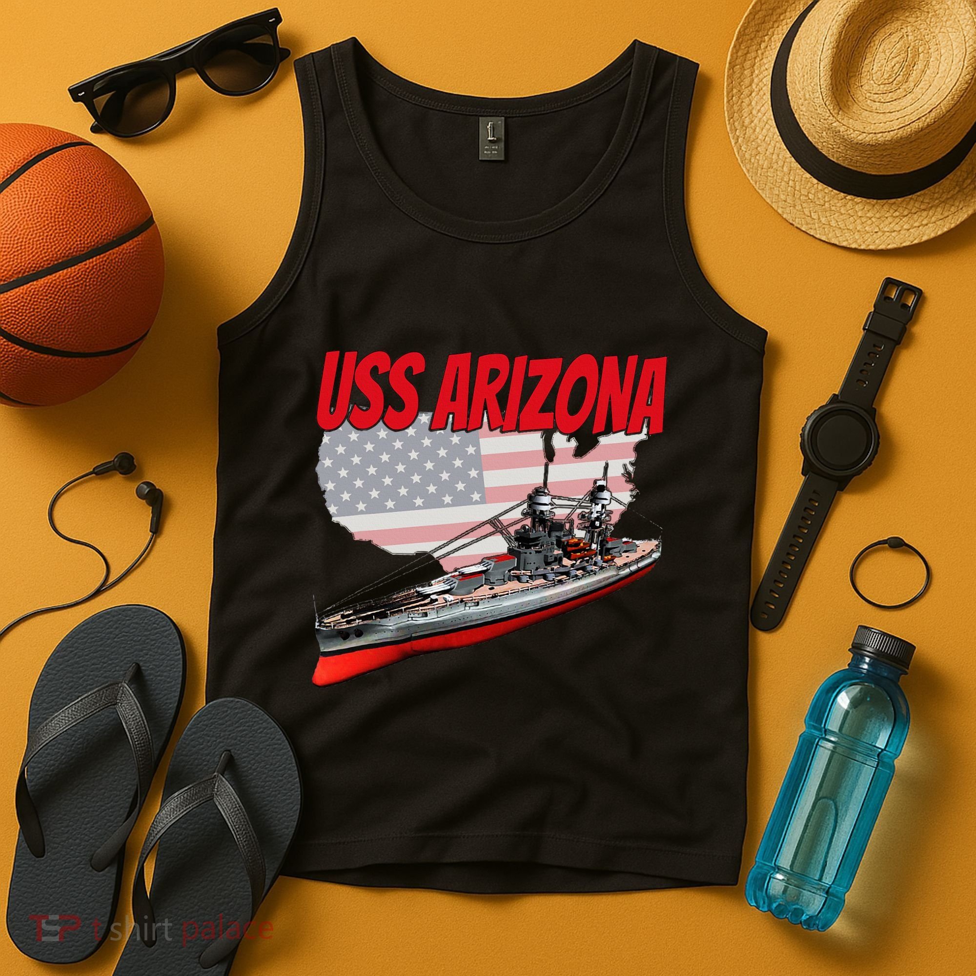 Ww2 Battleship Uss Arizona Bb 39 World War 2 Ship Model Tank Top