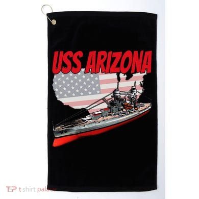 Ww2 Battleship Uss Arizona Bb 39 World War 2 Ship Model Golf Towel