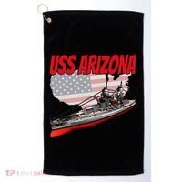 Ww2 Battleship Uss Arizona Bb 39 World War 2 Ship Model Golf Towel thumb 0