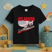 Ww2 Battleship Uss Arizona Bb 39 World War 2 Ship Model Toddler T-Shirt thumb 3