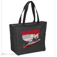 Ww2 Battleship Uss Arizona Bb 39 World War 2 Ship Model Tote Bag thumb 2