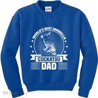 WorldS Best Umbrella Cockatoo Dad Bird Lover Fathers Day Gift Kids Sweatshirt thumb 0