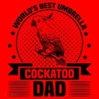 WorldS Best Umbrella Cockatoo Dad Bird Lover Fathers Day Gift Santa Hat thumb 1