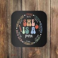 Women Bible Verse Christian Para God Says Back To School Coaster thumb 0
