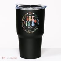 Women Bible Verse Christian Para God Says Back To School Tumbler thumb 0