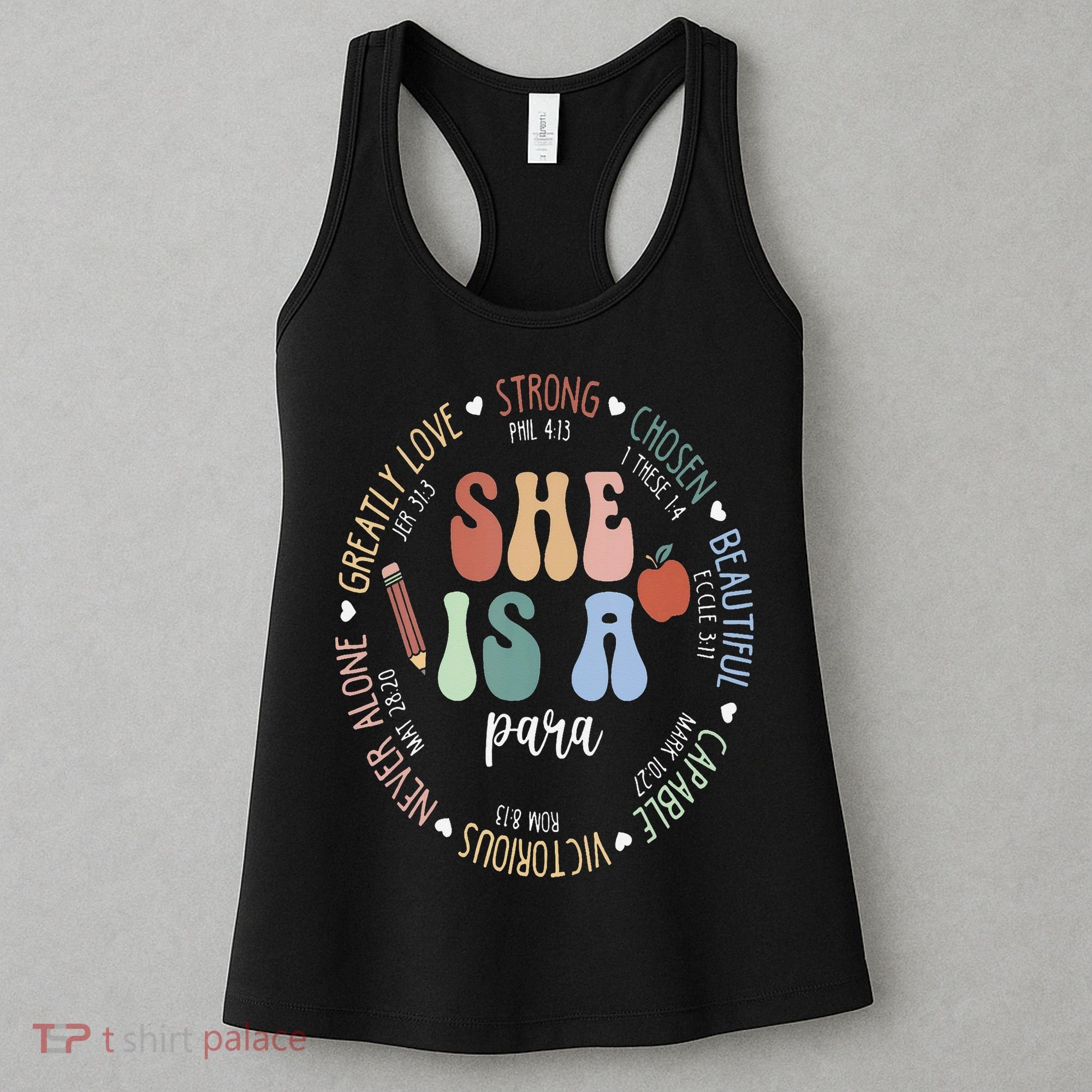 Women Bible Verse Christian Para God Says Back To School Women's Tank Top