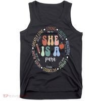 Women Bible Verse Christian Para God Says Back To School Tank Top thumb 0