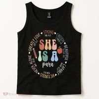 Women Bible Verse Christian Para God Says Back To School Tank Top thumb 2